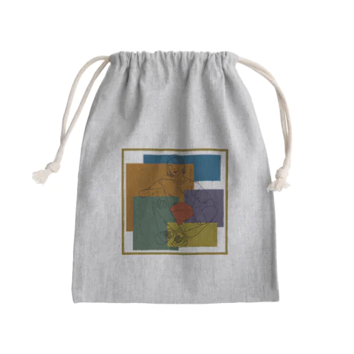 バスケ女子カラー Mini Drawstring Bag