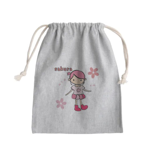 桜の妖精さん Mini Drawstring Bag