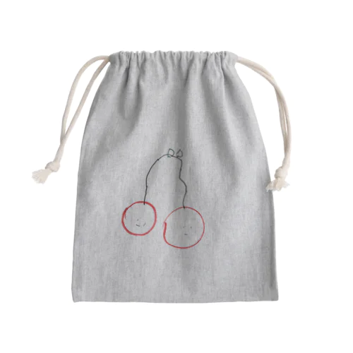 さくらんぼちゃん Mini Drawstring Bag