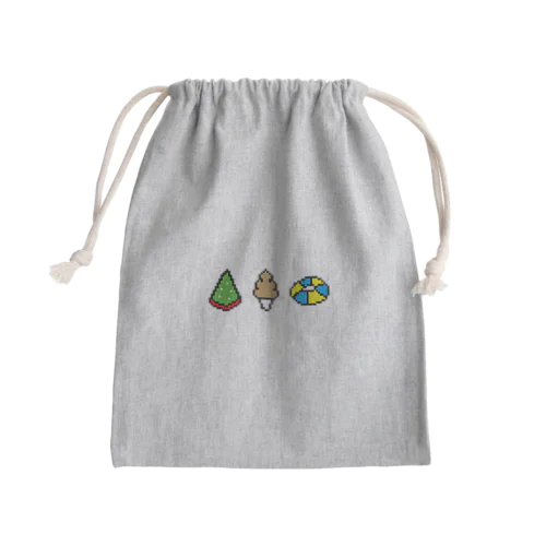 もう夏気分2 Mini Drawstring Bag