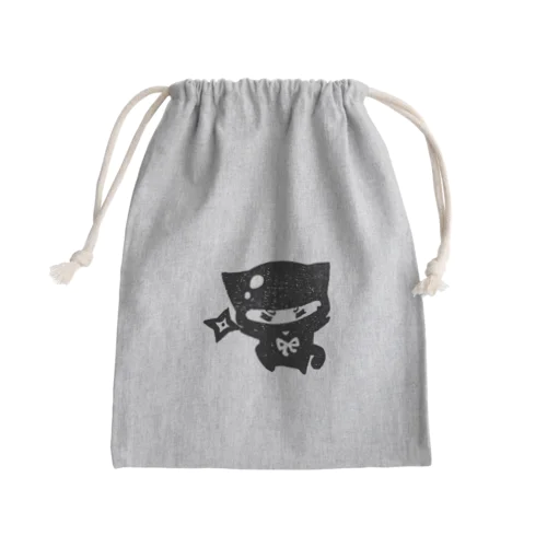 ねこ忍者(｀ω´) Mini Drawstring Bag