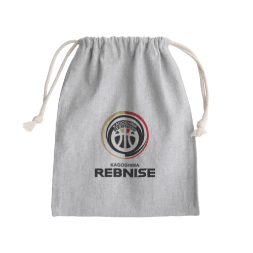 黒ロゴきんちゃく Mini Drawstring Bag