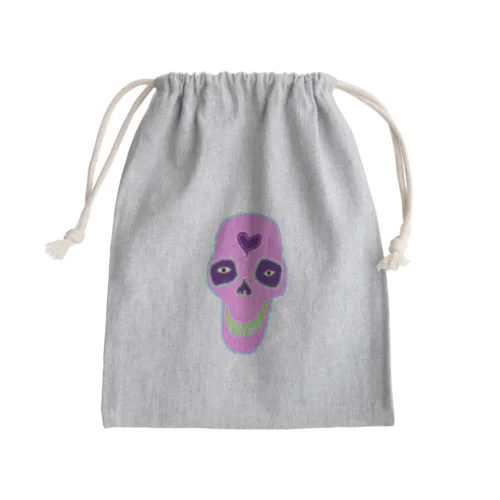 どくろ Mini Drawstring Bag