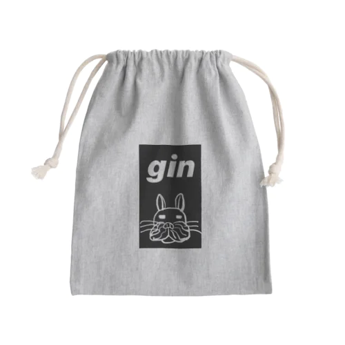 くろい銀くん Mini Drawstring Bag