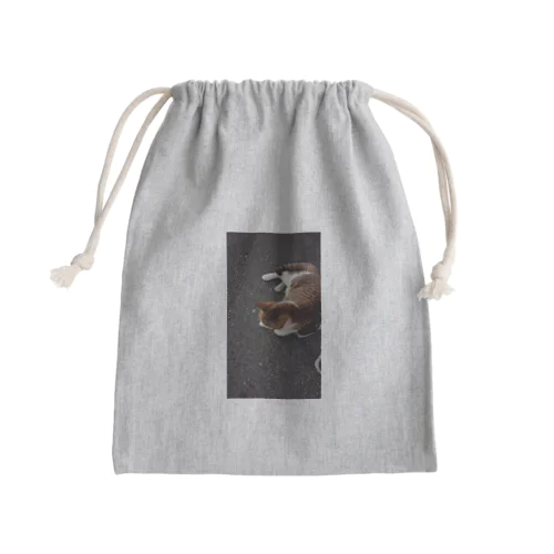 可愛い猫 Mini Drawstring Bag