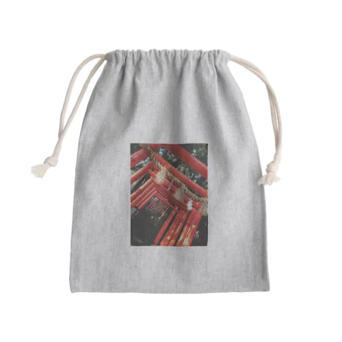 鳥居 Mini Drawstring Bag