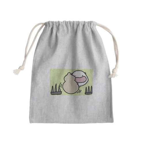 スリルを楽しむねこです Mini Drawstring Bag