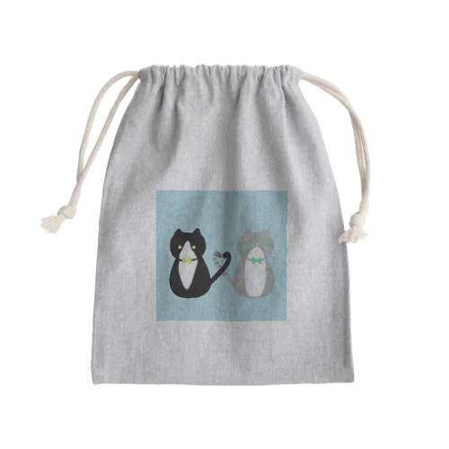 cat Mini Drawstring Bag