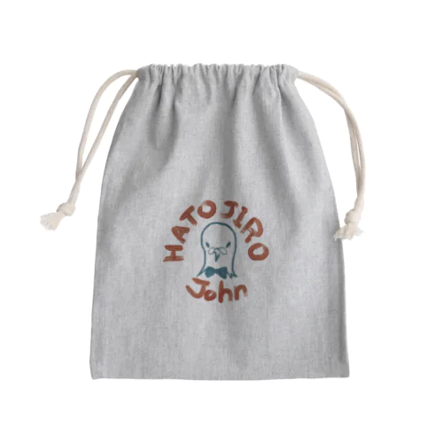 ジョン鳩次郎【ロゴ】 Mini Drawstring Bag