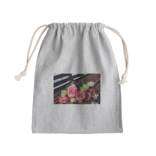 黄色の薔薇は金運アップの花 Mini Drawstring Bag