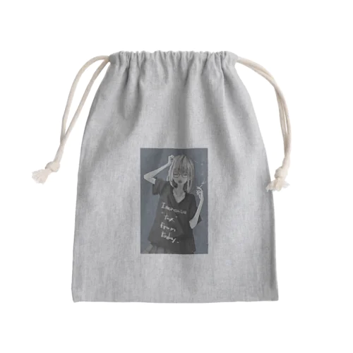 ベビーな女の子 Mini Drawstring Bag