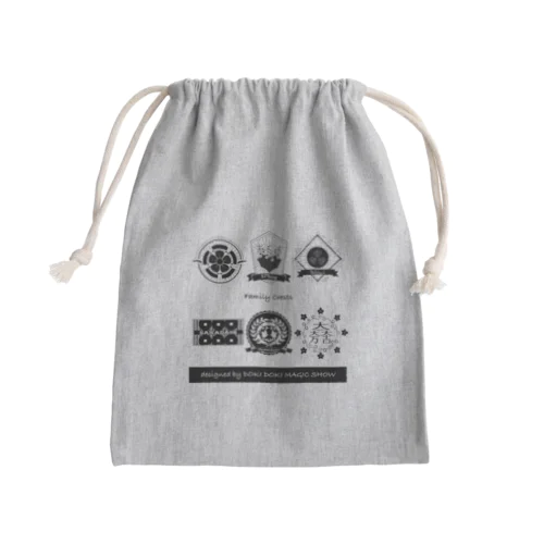 アレンジ家紋 Mini Drawstring Bag