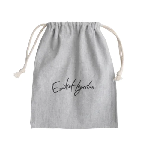 EmikoHogodan ロゴ巾着 Mini Drawstring Bag