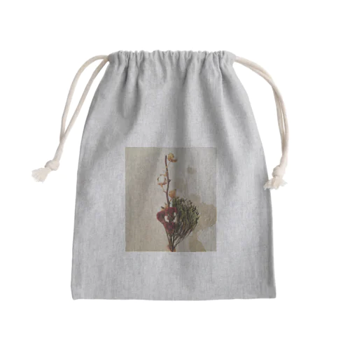 dry flower Mini Drawstring Bag