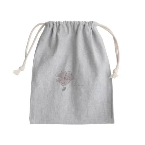可愛らしい繊細な花 Mini Drawstring Bag