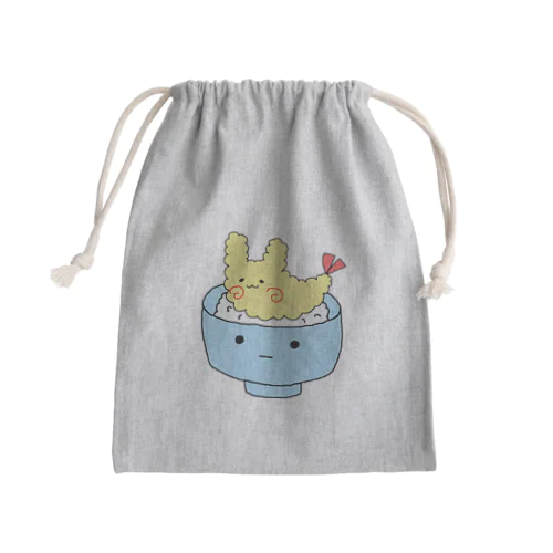 うさてんどん Mini Drawstring Bag