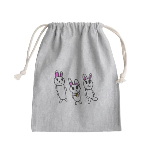 娘の絵シリーズ～rabbit～ Mini Drawstring Bag