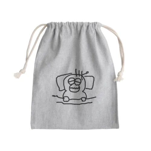 風邪ひきすねお Mini Drawstring Bag