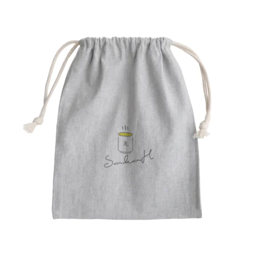 光る茶シリーズ Mini Drawstring Bag
