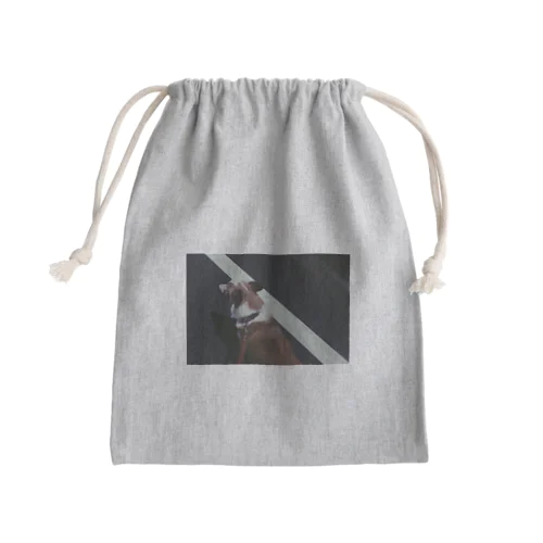 白線コーギー Mini Drawstring Bag