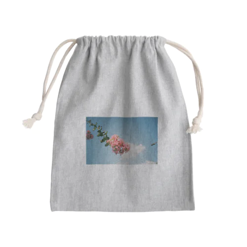 FLOWERS-そら- Mini Drawstring Bag