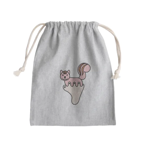 あしゆびりす Mini Drawstring Bag