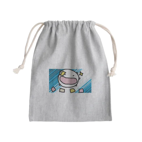 ふりかけの小袋でデュエルするねこです Mini Drawstring Bag