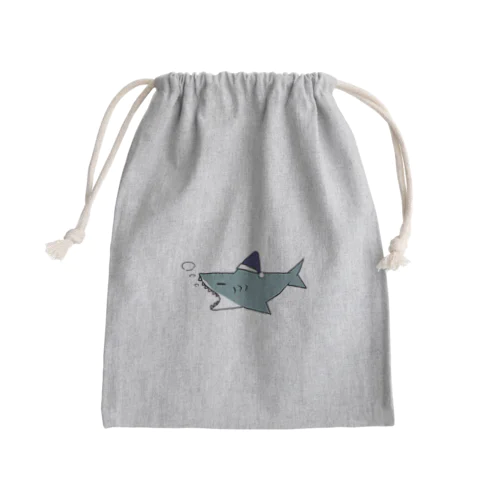 おやすみサメ Mini Drawstring Bag