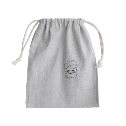 シュナのちーくん。 Mini Drawstring Bag