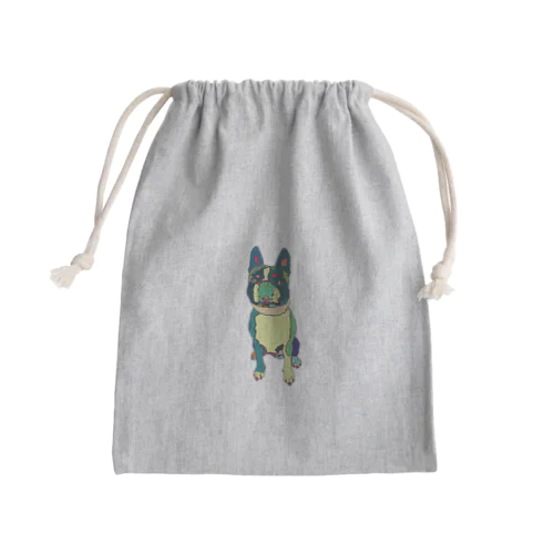 ボストンテリアのセブン君 Park a Holic Bostonterrier Mini Drawstring Bag