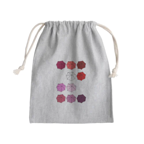 傘の花　あか Mini Drawstring Bag