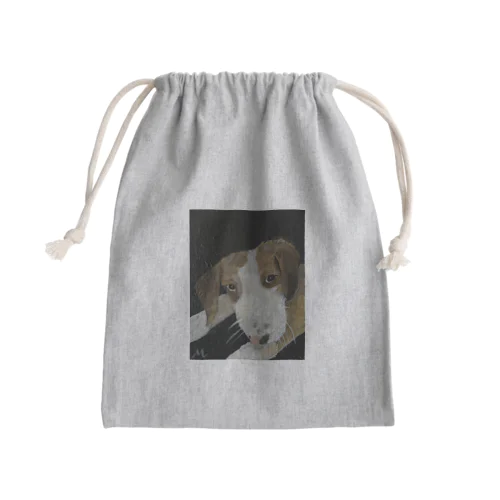 犬のふとしたまなざし Mini Drawstring Bag