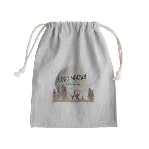 Pond Hockey Moon Stars Mini Drawstring Bag