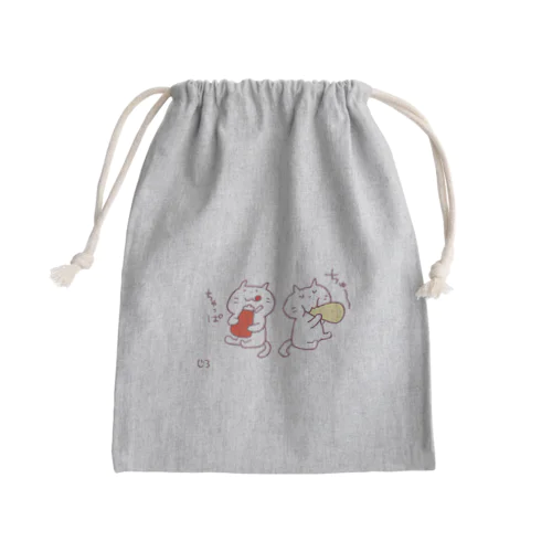 ニャンズとマヨケチャ Mini Drawstring Bag