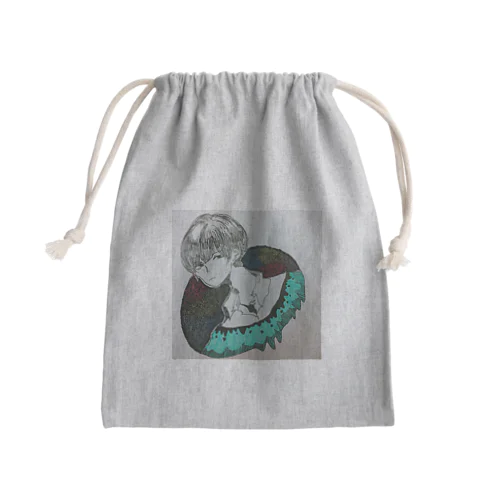 いち Mini Drawstring Bag