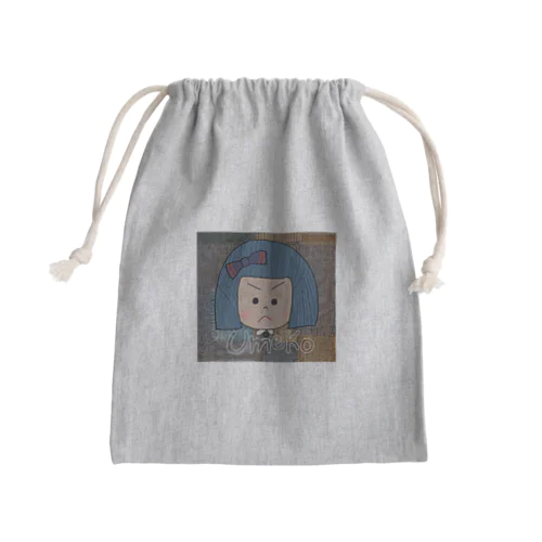 おかっぱうめこちゃん。 Mini Drawstring Bag