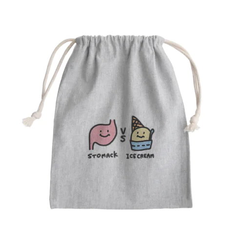 ストマックVSアイスクリーム Mini Drawstring Bag