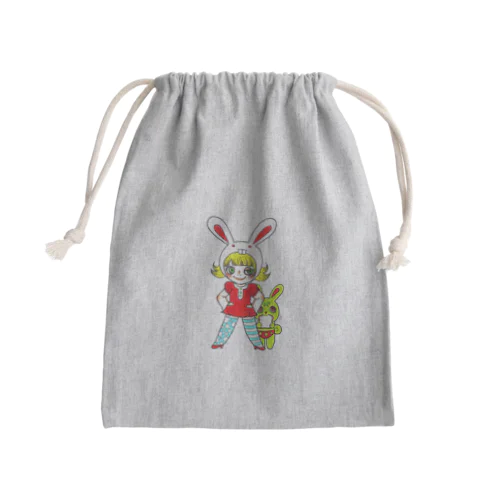 えっへん！Ms.Bunny Moogとさかなちゃん Mini Drawstring Bag
