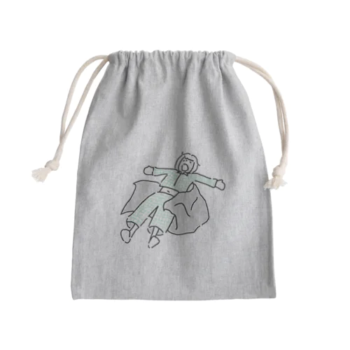 ねぼうのひ Mini Drawstring Bag