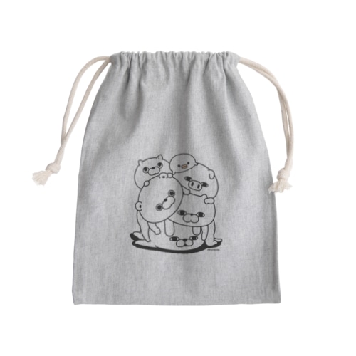 塊（かたまり） Mini Drawstring Bag