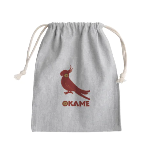 オカメインコアップリケ Mini Drawstring Bag