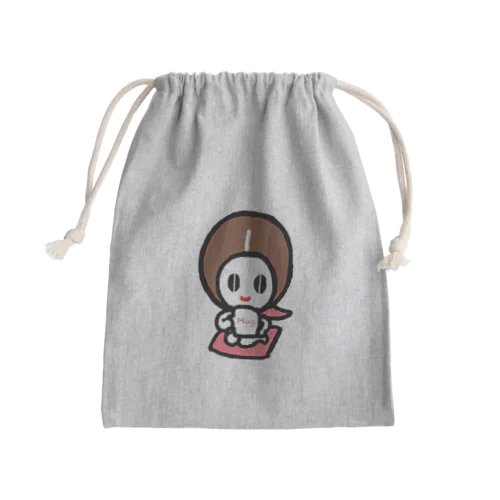 コーヒーレンジャー　ピンク Mini Drawstring Bag