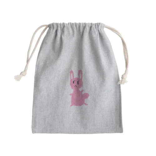 【父の絵シリーズ】うさぎ Mini Drawstring Bag