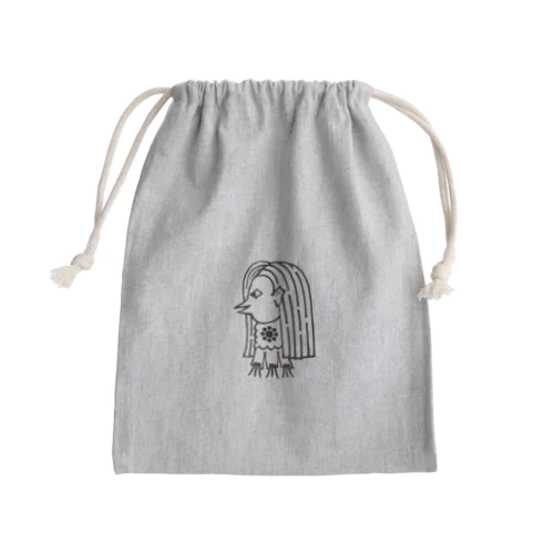福本アマビエ Mini Drawstring Bag