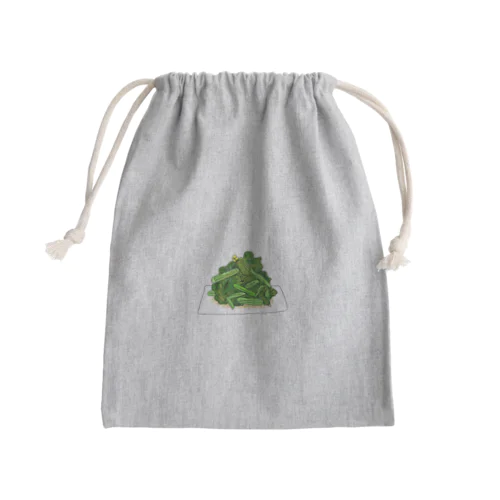 菜の花の辛子和え Mini Drawstring Bag