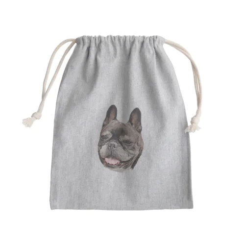 にっこり犬マメ(リアル) Mini Drawstring Bag