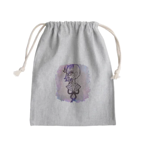 頭とれちゃったちゃん Mini Drawstring Bag