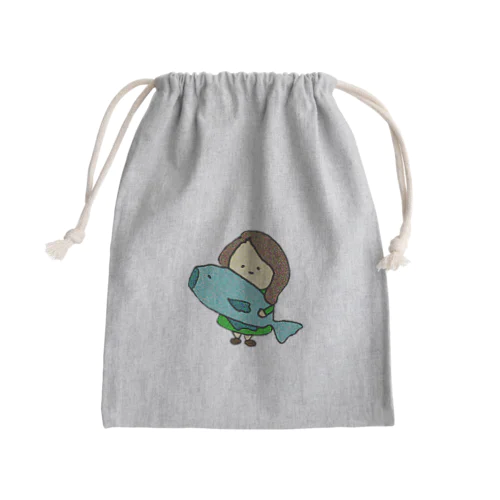 おさかなのほのちゃん Mini Drawstring Bag