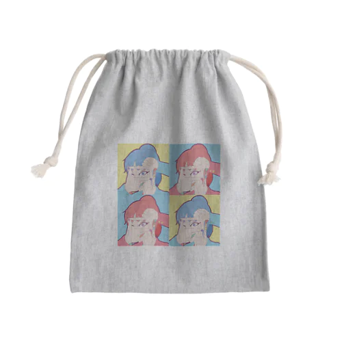 スーツのお姉さん〜カメラのポーズ〜 Mini Drawstring Bag