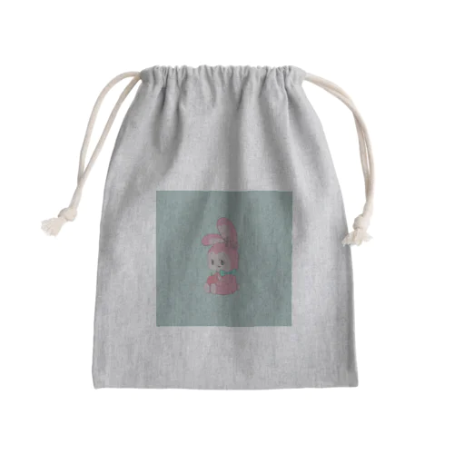 ウサギのミチコさん Mini Drawstring Bag